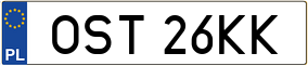 Trailer License Plate